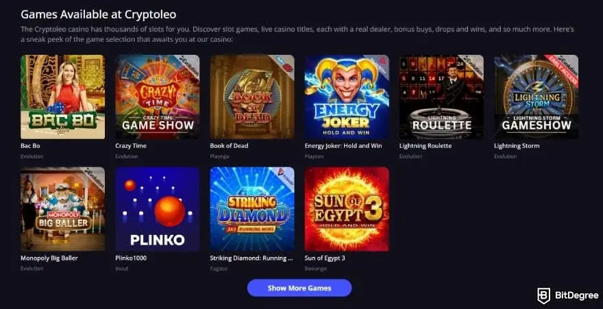 CryptoLeo Zrzut ekranu 1